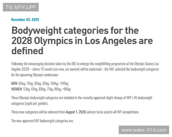 洛杉矶奥运会举重级别增至12个,具体设置年底揭晓 洛杉矶奥运会举重级别增至12个,具体设置年底揭晓